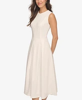 Calvin Klein Women's Sleeveless Pleated Midi Dress