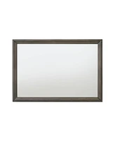 Streamdale Furniture Escher Mirror, Gray Oak