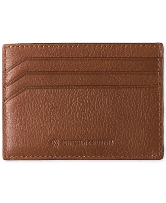 Johnston & Murphy Men's Weekender Pebbled Leather Card Case