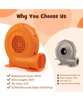 Gouun 550W Air Blower (0.7HP) for Inflatables with 25 feet Wire and Gfci Plug