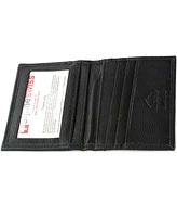 Alpine Swiss Thin Front Pocket Wallet Business Card Case 2 Id Window 6 Card Slot