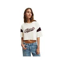 Cotton On Women's The Oversized Chopped Graphic Tee