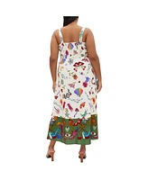 City Chic Plus Annabel Print Maxi Dress