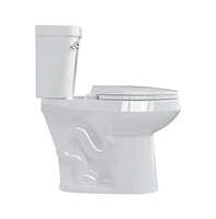 gaomon Two-Piece Elongated Toilet - 21" Bowl Height, Standard Seat Included