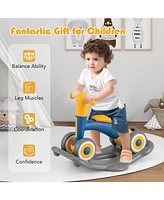 Hongge 3 in 1 Rocking Horse with Detachable Balance Board and Seat