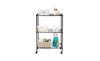 Slickblue All-Purpose 3-Tier Utility Cart Versatile Shelving for Home, Office, and Storage Solutions