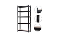 Slickblue 5-Tier Heavy Duty Metal Shelving Rack Unit - Black