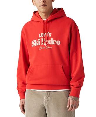 Levi's Men's Ski Rodeo Logo Graphic Fleece Hoodie