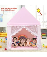 Hongge Kids Play Tent Large Playhouse Children Play Castle Fairy Tent Gift with Mat