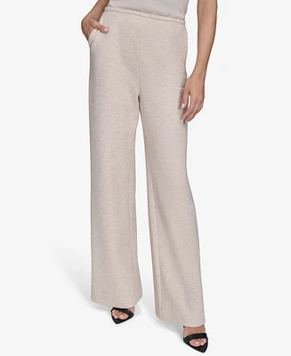 Halston Women's Mid-Rise Wide-Leg Pants