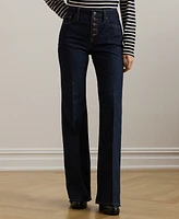 Lauren Ralph Plus High-Rise Flare Jeans