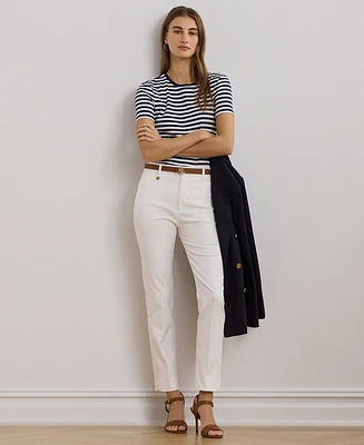 Lauren Ralph Double-Faced Stretch Cotton Pant