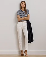 Lauren Ralph Double-Faced Stretch Cotton Pant
