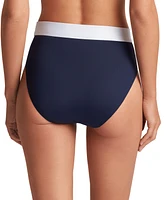 Lauren Ralph Women's Banded High-Waist Bikini Bottoms