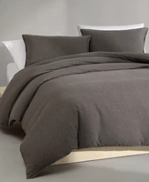 Calvin Klein Melange Flannel 3-Pc. Duvet Cover Set