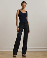 Lauren Ralph Petite 100% Linen Wide-Leg Pants