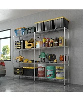 Slickblue 58''W Adjustable Storage Shelves - Heavy Duty Nsf Wire Shelving Unit