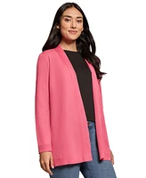 Jones New York Women's Open-Front Ribbed-Edge Cardigan