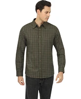 Vustra Men's Cypress Shadows Plaid Button-Down Shirt