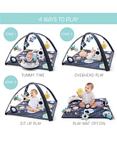 The Peanutshell Space 7-in-1 Activity Play Gym & Play Mat for Baby