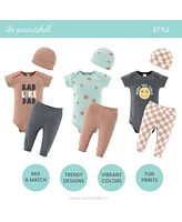 The Peanutshell Baby Boys Baby Layette Gift Set for Baby Boys, Skater Boy, 16 Essential Pieces, 0-3 Months