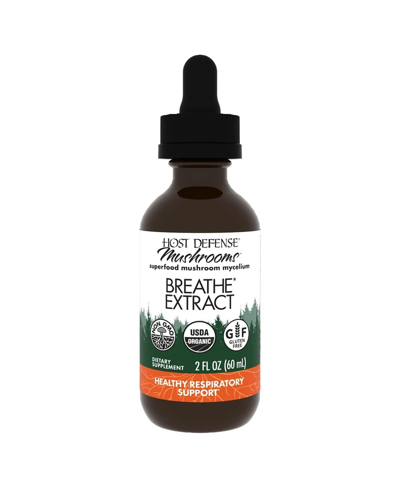 Host Defense Breathe Extract - Immune & Respiratory Support Mushroom Liquid Supplement