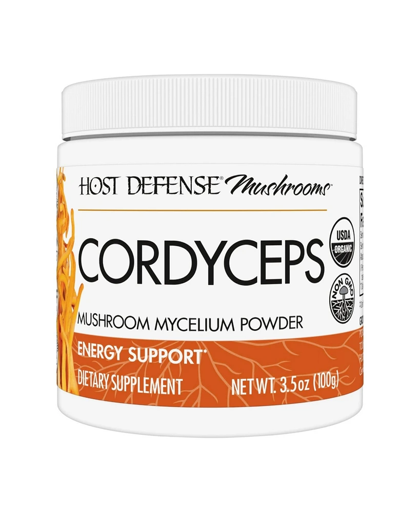 Host Defense Cordyceps Powder - Immune & Energy Support Supplement - Kidney Health Supplement with Cordyceps