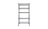 Slickblue 5-Layer Chrome Plated Iron Shelf with 1.5" Nylon Wheels