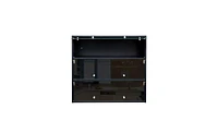 Slickblue Black Shoe Storage Cabinet with Glass Doors and Rgb Led Light for Entryway Organization