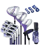 Hongge Women's Complete Golf Club Set Right Hand with Rain Hood