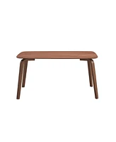 Streamdale Furniture Casson Dining Table, Walnut Finish