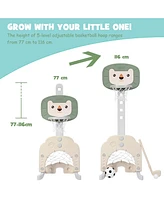 Hongge 3-in-1 Adjustable Kids Basketball Hoop Sports Set