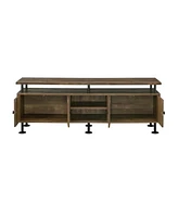 Streamdale Furniture Ensata Ii Tv Stand in Rustic Oak & Black Finish