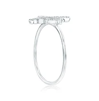 Simona Sterling Silver North Star Cz Ring