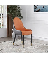 Streamdale Furniture Pu Sponge Dining Chairs, Set of 2