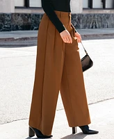 Cupshe Women's Pleated Wide Leg Pants