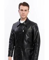 Furniq Uk Men's Genuine Leather Jacket