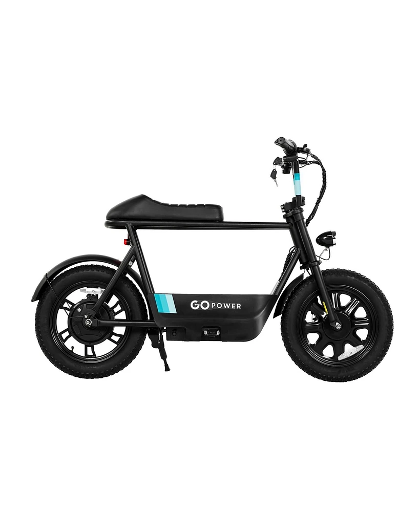 GoPowerBike GoSparky Electric Bike | Fat Tire Off-Road Capable | 15 mph Top Speed