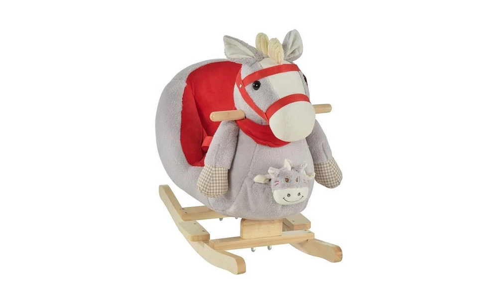 Slickblue Baby Rocking Horse Safe and Fun Ride-On Toy for Infants and Toddlers