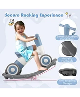 Hongge 3 in 1 Rocking Horse with Detachable Balance Board and Seat