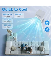 Costway 7100 Btu (10000 Btu Ashrae) Portable Air Conditioner 3-in-1 10000 Btu Ac Unit with Dehumidifier & Cool &Fan
