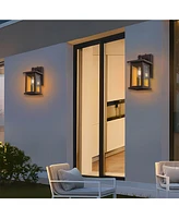 Flynama Wall Sconces 1-Light 12.25-in H Oil-Rubbed Bronze Dark Sky Outdoor Wall Light