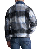 Buffalo David Bitton Men's Jaik Super Fleece Zip Front Plaid Bomber Jacket