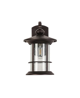 Flynama 1-Light Black Outdoor Wall Sconce (1-Pack)