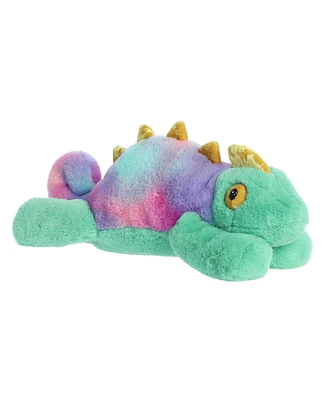 Aurora Large Chameleon Snoozles Laid-back Plush Toy Green 16"