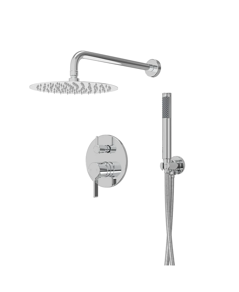 Mondawe 10 Inch Round Bathroom Shower Combo Set