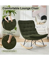 Cozy and Sturdy Rocking Chair with Ergonomic Design