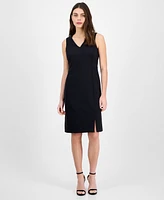 Anne Klein Women's Seam-Detail Sleeveless Shell Dress