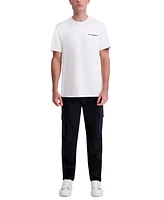 Karl Lagerfeld Paris Men's Peached Slim-Fit Cargo Pants