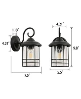Flynama 1 Waterproof Outdoor Wall Light, Outdoor Wall Light, Matte Black